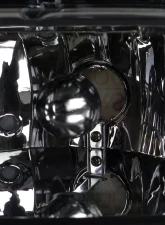 Spec-D Crystal Headlights (Matte Black Housing/Clear Lens) Dodge Dakota | Durango 1997-2004                                     - 2LH-DAK97JM-ABM - Image 2