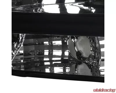 Spec-D Crystal Headlights (Matte Black Housing/Clear Lens) Dodge Dakota | Durango 1997-2004 - 2LH-DAK97JM-ABM