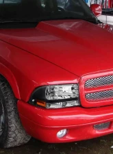 Spec-D Crystal Headlights (Matte Black Housing/Clear Lens) Dodge Dakota | Durango 1997-2004                                     - 2LH-DAK97JM-ABM - Image 10