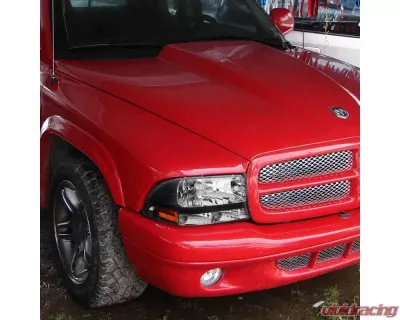 Spec-D Crystal Headlights (Matte Black Housing/Clear Lens) Dodge Dakota | Durango 1997-2004 - 2LH-DAK97JM-ABM