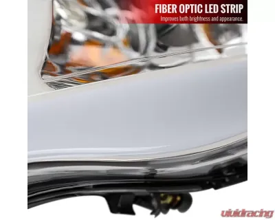 Spec-D LED Tube Factory Style Headlights (Chrome Housing/Clear Lens) Dodge Ram 2002-2005 - 2LH-DGP02-G3-GO