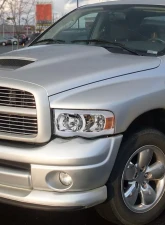 Spec-D LED Tube Factory Style Headlights (Chrome Housing/Clear Lens) Dodge Ram 2002-2005                                     - 2LH-DGP02-G3-GO - Image 10