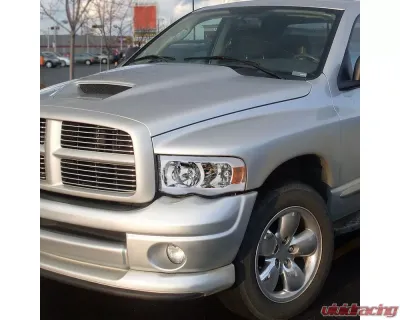 Spec-D LED Tube Factory Style Headlights (Chrome Housing/Clear Lens) Dodge Ram 2002-2005 - 2LH-DGP02-G3-GO