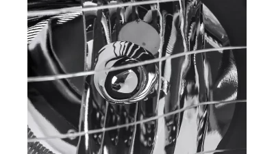 Spec-D LED Tube Factory Style Headlights (Matte Black Housing)/Clear Lens) Dodge Ram 2002-2005                                     - 2LH-DGP02JM-G3-GO - Image 3