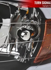 Spec-D LED Tube Factory Style Headlights (Matte Black Housing)/Clear Lens) Dodge Ram 2002-2005                                     - 2LH-DGP02JM-G3-GO - Image 4