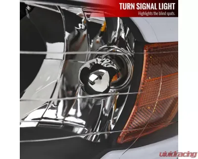 Spec-D LED Tube Factory Style Headlights (Matte Black Housing)/Clear Lens) Dodge Ram 2002-2005 - 2LH-DGP02JM-G3-GO