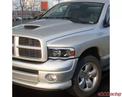 Spec-D LED Tube Factory Style Headlights (Matte Black Housing)/Clear Lens) Dodge Ram 2002-2005 - 2LH-DGP02JM-G3-GO