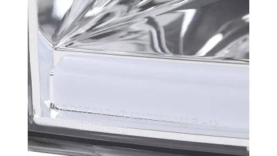 Spec-D LED Tube Factory Style Headlights w/ Amber Reflector (Chrome Housing/Clear Lens) Dodge Ram 2006-2009                                     - 2LH-DGP06-G3-GO - Image 6