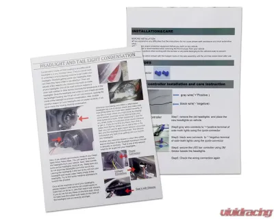 Spec-D LED Tube Factory Style Headlights w/ Amber Reflector (Chrome Housing/Clear Lens) Dodge Ram 2006-2009 - 2LH-DGP06-G3-GO