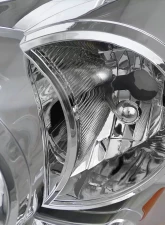 Spec-D Factory Style Crystal Headlights (Chrome Housing/Clear Lens) Dodge Ram 2006-2009                                     - 2LH-DGP06-RS - Image 3