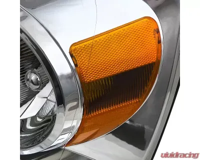 Spec-D Factory Style Crystal Headlights (Chrome Housing/Clear Lens) Dodge Ram 2006-2009 - 2LH-DGP06-RS