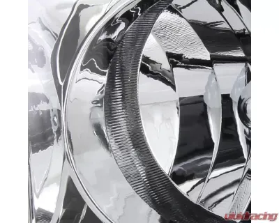 Spec-D Factory Style Crystal Headlights (Chrome Housing/Clear Lens) Dodge Ram 2006-2009 - 2LH-DGP06-RS