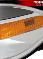 Spec-D Factory Style Headlights w/ Projector High/Low Beam (Chrome Housing/Clear Lens) Dodge Dart 2013-2016                                     - 2LH-DRT13-RS - Image 5