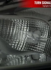 Spec-D Factory Style Headlights w/ Projector High/Low Beam (Chrome Housing/Smoke Lens) Dodge Dart 2013-2016                                     - 2LH-DRT13G-RS - Image 4