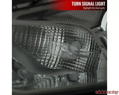 Spec-D Factory Style Headlights w/ Projector High/Low Beam (Chrome Housing/Smoke Lens) Dodge Dart 2013-2016 - 2LH-DRT13G-RS