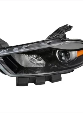 Spec-D Factory Style Headlights w/ Projector High/Low Beam - Driver Side Only (Jet Black Housing/Clear Lens) Dodge Dart 2013-2016                                     - 2LH-DRT13JM-L-RS - Image 10