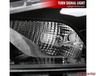 Spec-D Factory Style Headlights w/ Projector High/Low Beam - Driver Side Only (Jet Black Housing/Clear Lens) Dodge Dart 2013-2016 - 2LH-DRT13JM-L-RS