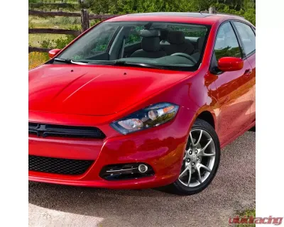 Spec-D Factory Style Headlights w/ Projector High/Low Beam - Driver Side Only (Jet Black Housing/Clear Lens) Dodge Dart 2013-2016 - 2LH-DRT13JM-L-RS