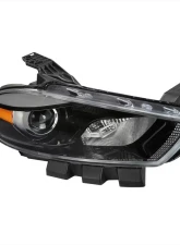 Spec-D Factory Style Headlights w/ Projector High/Low Beam - Passenger Side Only (Jet Black Housing/Clear Lens) Dodge Dart 2013-2016                                     - 2LH-DRT13JM-R-RS - Image 10