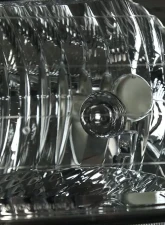 Spec-D Factory Style Headlights w/ Amber Reflector (Chrome Housing/Smoked Lens) Chevrolet Equinox 2005-2009                                     - 2LH-EQIX05G-ABM - Image 2