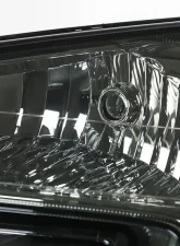 Spec-D Factory Style Headlights w/ Amber Reflector (Chrome Housing/Smoked Lens) Chevrolet Equinox 2005-2009                                     - 2LH-EQIX05G-ABM - Image 3