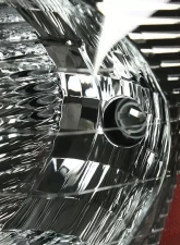 Spec-D Factory Style Headlights w/ Amber Reflector (Chrome Housing/Smoked Lens) Chevrolet Equinox 2005-2009                                     - 2LH-EQIX05G-ABM - Image 4