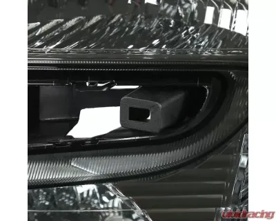 Spec-D Factory Style Headlights w/ Amber Reflector (Chrome Housing/Smoked Lens) Chevrolet Equinox 2005-2009 - 2LH-EQIX05G-ABM