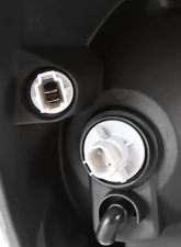 Spec-D Factory Style Headlights w/ Amber Reflector (Chrome Housing/Smoked Lens) Chevrolet Equinox 2005-2009                                     - 2LH-EQIX05G-ABM - Image 7