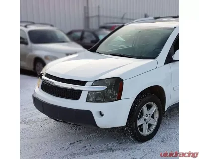 Spec-D Factory Style Headlights w/ Amber Reflector (Chrome Housing/Smoked Lens) Chevrolet Equinox 2005-2009 - 2LH-EQIX05G-ABM