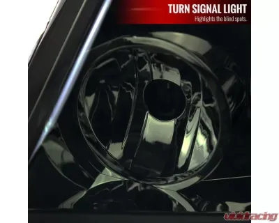 Spec-D LED Bar Factory Style Headlights (Chrome Housing/Smoked Lens) Ford F-150 | Lincoln Mark LT 2004-2008 - 2LH-F15004G-G3-GO