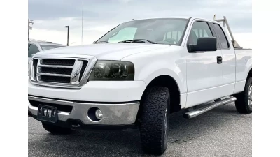 Spec-D LED Bar Factory Style Headlights (Chrome Housing/Smoked Lens) Ford F-150 | Lincoln Mark LT 2004-2008                                     - 2LH-F15004G-G3-GO - Image 9