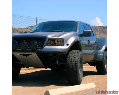 Spec-D LED Bar Factory Style Headlights (Chrome Housing/Smoked Lens) Ford F-150 | Lincoln Mark LT 2004-2008 - 2LH-F15004G-G3-GO