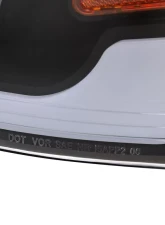 Spec-D LED Strip Factory Style Headlights (Matte Black Housing/Clear Lens) Ford F-150 | Lincoln Mark LT 2004-2008                                     - 2LH-F15004JM-G3-GO - Image 6