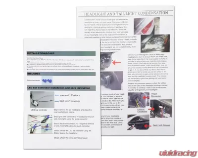 Spec-D LED Strip Factory Style Headlights (Matte Black Housing/Clear Lens) Ford F-150 | Lincoln Mark LT 2004-2008 - 2LH-F15004JM-G3-GO