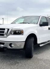 Spec-D LED Strip Factory Style Headlights (Matte Black Housing/Clear Lens) Ford F-150 | Lincoln Mark LT 2004-2008                                     - 2LH-F15004JM-G3-GO - Image 10