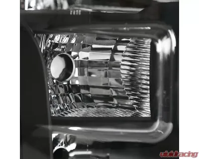 Spec-D Factory Style Headlights (Matte Black Housing/Clear Lens) Ford F-150 2015-2017 - 2LH-F15015JM-RS