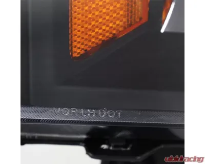 Spec-D Factory Style Headlights (Matte Black Housing/Clear Lens) Ford F-150 2015-2017 - 2LH-F15015JM-RS