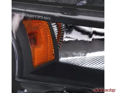 Spec-D Factory Style Headlights (Matte Black Housing/Clear Lens) Ford F-150 2015-2017 - 2LH-F15015JM-RS