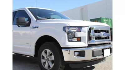 Spec-D Factory Style Headlights (Matte Black Housing/Clear Lens) Ford F-150 2015-2017                                     - 2LH-F15015JM-RS - Image 9