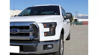 Spec-D Factory Style Headlights (Matte Black Housing/Clear Lens) Ford F-150 2015-2017                                     - 2LH-F15015JM-RS - Image 10