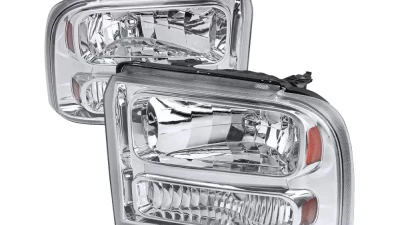 Spec-D Crystal Headlights (Chrome Housing/Clear Lens) Ford F-Series | Excursion 2005-2007                                     - 2LH-F25005-ABM - Image 10