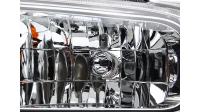 Spec-D Crystal Headlights (Chrome Housing/Clear Lens) Ford F-Series | Excursion 2005-2007                                     - 2LH-F25005-ABM - Image 2