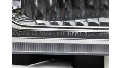 Spec-D Crystal Headlights (Chrome Housing/Clear Lens) Ford F-Series | Excursion 2005-2007                                     - 2LH-F25005-ABM - Image 6