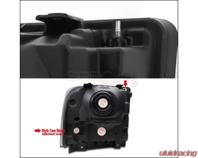 Spec-D Crystal Headlights (Chrome Housing/Clear Lens) Ford F-Series | Excursion 2005-2007 - 2LH-F25005-ABM