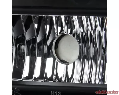 Spec-D Crystal Headlights (Matte Black Housing/Clear Lens) Ford F-Series | Excursion 2005-2007 - 2LH-F25005JM-ABM