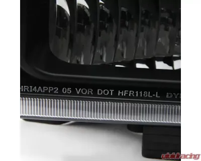 Spec-D Crystal Headlights (Matte Black Housing/Clear Lens) Ford F-Series | Excursion 2005-2007 - 2LH-F25005JM-ABM