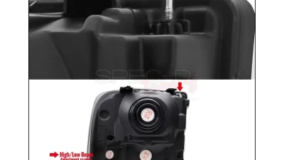 Spec-D Crystal Headlights (Matte Black Housing/Clear Lens) Ford F-Series | Excursion 2005-2007                                     - 2LH-F25005JM-ABM - Image 8