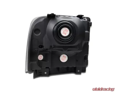 Spec-D Crystal Headlights (Matte Black Housing/Clear Lens) Ford F-Series | Excursion 2005-2007 - 2LH-F25005JM-ABM