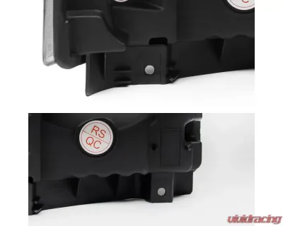 Spec-D Crystal Headlights (Matte Black Housing/Clear Lens) Ford F-Series | Excursion 2005-2007 - 2LH-F25005JM-ABM