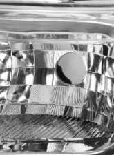 Spec-D Factory Style Headlights w/ Amber Reflectors (Chrome Housing/Clear Lens) Ford F-Series 2008-2010                                     - 2LH-F25008-RS - Image 2